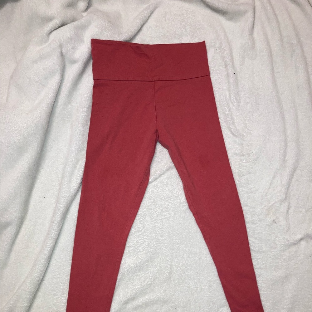 pink high waisted leggings